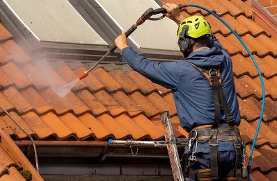 Démoussage et hydrofuge de toiture à Aigleville